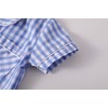 Mud Kingdom Collared Big Boys Shorts Pajama Set Cute Blue