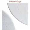 Jusmioke White Marble Corner Shower Shelf, 9 Inch Stone Corner