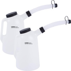 TECPO 2 x Oil Can 2 Litre Filling Can Measuring Jug Measuring Cup Pourer