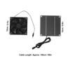 Solar Panel Fan Kit Monocrystalline Silicon 2200RPM Solar Exhaust Fan