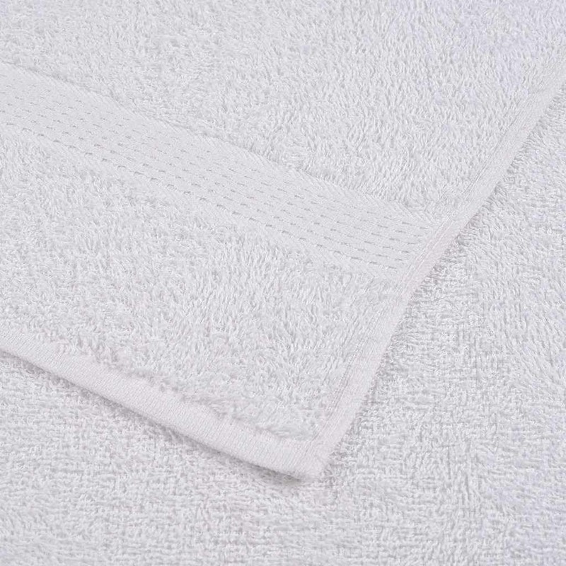 vidaXL Hand Towels, White, 50 x 100 cm, 360 g/m²,