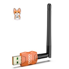Class 1 Long Range Bluetooth Adapter for PC, QGOO USB Bluetooth Adapter for PC 5.3+EDR, Bluetooth Dongle Bluetooth Receiver Support Windows10/8.1/8/7（orange-233）