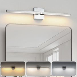 HUMHOLD 30 inch 3CCT Bathroom Vanity Light, 360° Rotatable Modern LED Bathroom Light Fixture Over Mirror, 24W 3000K-5000K Dimmable Vanity Light Bar for Bathroom, Mural-UL Certified