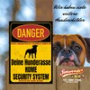 Bernese Mountain Dog Sign Danger Security System Door Sign Dog
