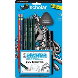 Prismacolor Scholar Manga Drawing Set, 10 Piece Kit (1822417)