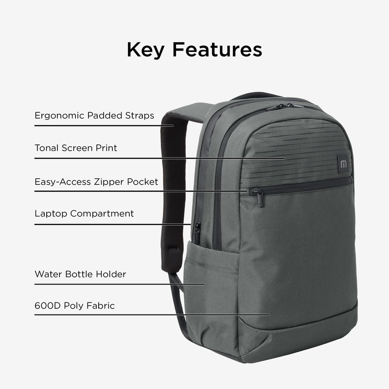 TravisMathew Approach Backpack TMB100, Graphite