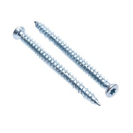 Concrete Frame Screws Torx Head Tx30 and Self Tapping Thread of Hardened Steel Zinc Plated (Pack of 100) Size 7.5mm x 52 mm