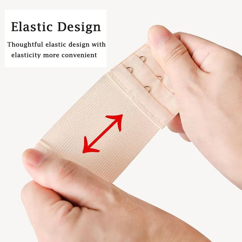 3 Pieces Bra Extenders, 3 Hooks×3 Rows Bra Strap Extension,