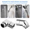2pcs Shower Head Elbow Adapter Shower Arm Elbow Adapter for