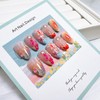 30pcs French Tip Press on Nails Medium Almond Fake Nails