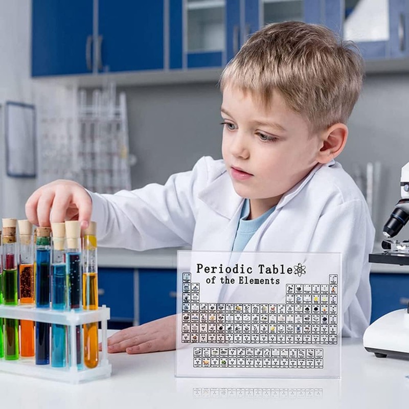 Original Periodic Table with Real Elements Inside, Real Periodic Table