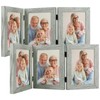 Frametory, 5x7 Triple Picture Frames Hinged 3 Photos Frame Collage,