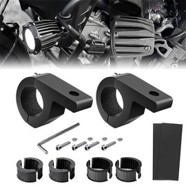 SKTYANTS (2-piece set) For Motorcycles, Pipe Pinching, Stainless Steel Bracket, Stay, Sheet Metal Fittings, LED, Work Light, Light Bar, Searchlight, Stand, Clamp, Durable, No Drilling Required, Easy