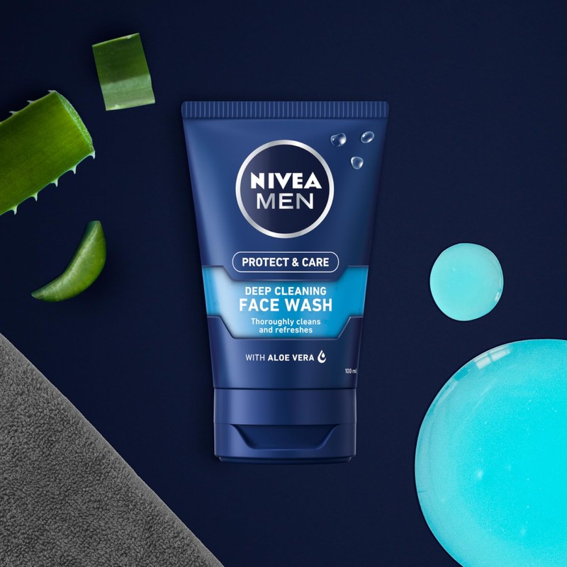 NIVEA MEN Deep Cleaning Face Wash Protect & Care (150