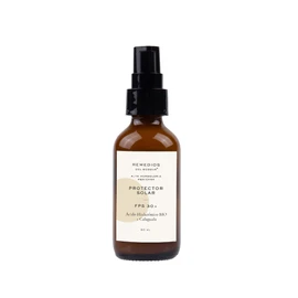 Remedios del Bosque Protector Solar Facial FPS30+ con Ácido Hialurónico Vegetal y Calaguala, 60 ML.