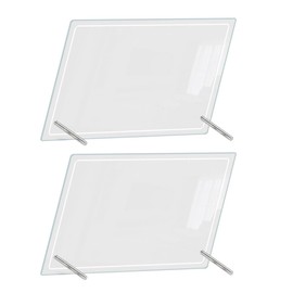 Operitacx 2 Sets Transparent Writing Board Whiteboards Desks Writeable Table Board Erasable Note Board Planner Board Whiteboard for Desk Memo Writing Board Acrylic