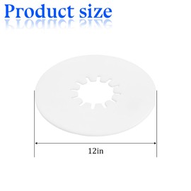 XINLIYA RV 5th Wheel Hitch Lube Plate, 12 inch Wear-Resistan Vehicles Fifth Wheel Lube Plate Towing, Safety Automotive Protection Accessories, Universal for Camper, Trailer