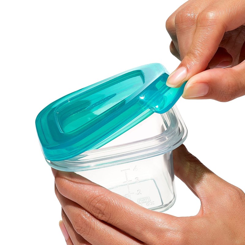 OXO Tot Silicone Baby Food Storage Container, Set of Four,
