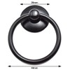 Aifeier ET Single Hole Metal Drop Ring Knobs Black Drawer