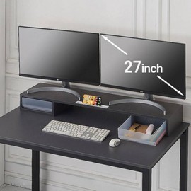 Wellwood Modilli 1100 Dual Monitor Desk with Drawers Stand Maple