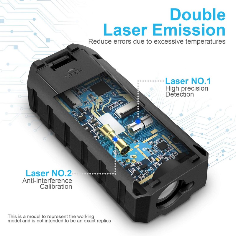 Laser Measurement Tool, ACEGMEACEGMET Laser Measure, 393ft/120m Laser Measurement Tool,