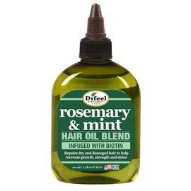 Difeel Aceite para el cabello premium de romero y menta con biotina 7.1 oz. - Aceite de romero natural para el crecimiento del cabello y biotina      