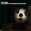 Portable Clip On Fan 4000mah Rechargeable Desktop Fan with LED