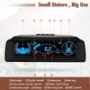 Car Headup Display LCD Digital Speedometer Multifunctional Inclinometer Angle Slope