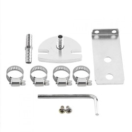 Fuel Pressure Regulator, 0-140psi Adjustable Aluminum Alloy Universal Fpr Built-In Diaphragm Adjustable Fuel Pressure Regulator with Gauge Hose Bracket & Spanner(blue)