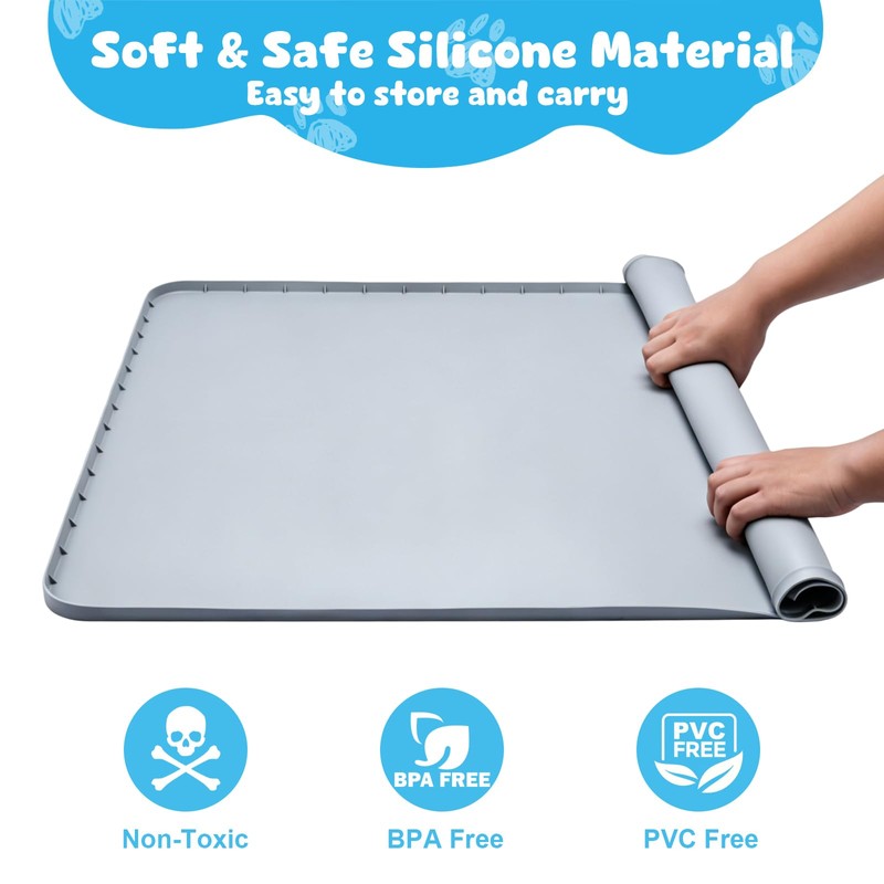 Pee Pad Holder, 28×34 Inch Thickened Silicone Dog Pee Pad