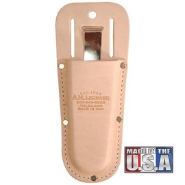 A.M. Leonard 8" Leather Pruner Case with Clip and Belt Slot