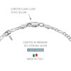 KISPER Solid 925 Sterling Silver Chain Bracelets for Women, Waterproof