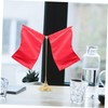 Outanaya Metal V Shaped Table Flag Holder with Stable Base