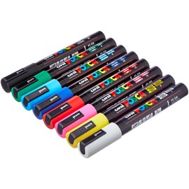 UNI POSCA Set PC 5M Basic - Pack of 8