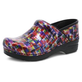 Dansko Women's Professional Color Block Patent Clog 6.5-7 M US