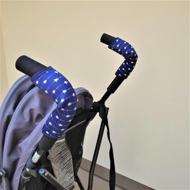 Baby Stroller Handle Covers Grip Covers Handlebar Sleeve Covers Protect Grip Buggy Prams Joggers Handlebar Gloves Shopping cart bar Imported from Japan (Star-Mini Size)