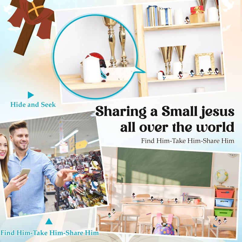 Bememo Mini Black Jesus Little Black Tiny Jesus Bulk to