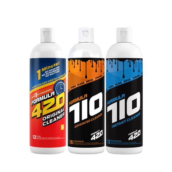 Formula 420 Bundle - (1) 12oz Original Cleaner, (1) 12oz Formula 710 Instant Cleaner, (1) 16oz Formula 710 Advanced Cleaner