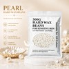 Leaflai 500g Professional Hard Wax Beads for Hair Removal,White