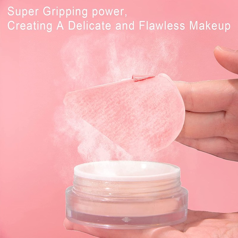 2 Pcs EVAOUXIU Triangle Powder Puff for Face Powder, Soft