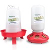 ZenxyHoC Chick Feeder and Waterer Set, 0.3 Gal Feeder and