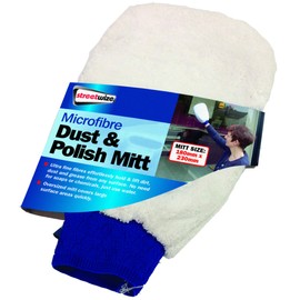 Streetwize - Microfibre Duster and Polishing Mitt - Non Scratch, Super Soft Car Cleaning Mitt - Easy Clean