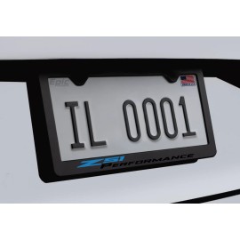 Ghost License Plate Frames Blue and Black C8 Corvette Z51 Performance Racing License Plate Frame Metal