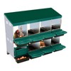 Chicken Nesting Box With 8 Compartments - Roll Away Laying