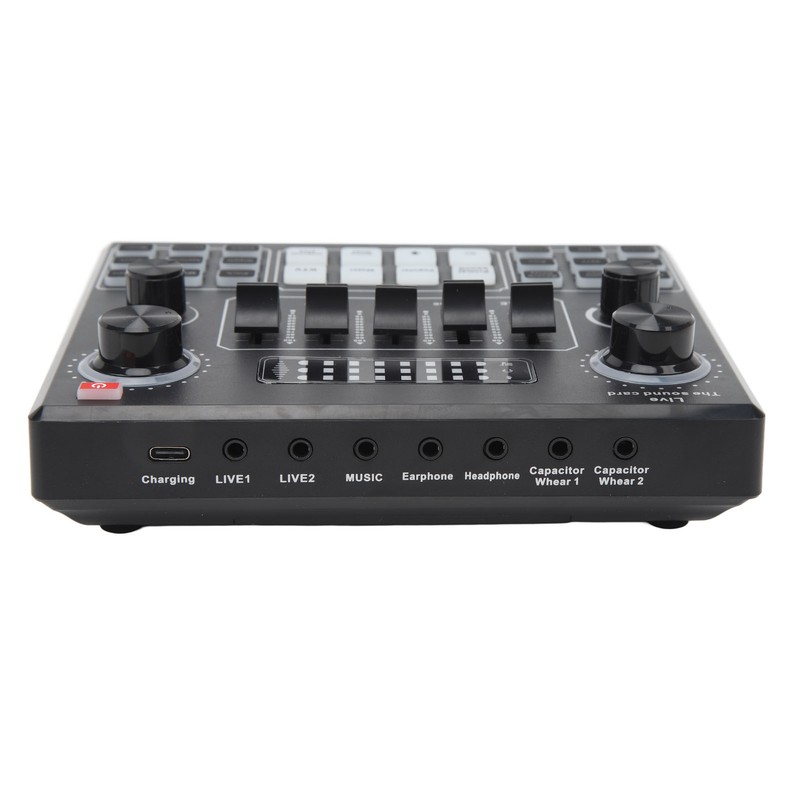 Live Sound Card Professional Dual Channel Bluetooth Stereo Mixer Board