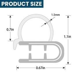 BESULEN Car Door Rubber Seal Strip with Side Bulb, 9.8' U-Shape Weather Stripping Soundproofing Edge Guard Trim, Universal Auto Accessories for Cars, Trucks, Boats and Home Applications (9.8'/Black)