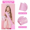 Leixi 6th Birthday Decorations for Girls,Pink Birthday Sash and Crown