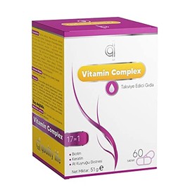 Quality Life QL Hair Vitamin Complex 60 Tablet Biotin Çinko Keratin Selenyum Folik Asit Saç Vitamini Saç Dökülmesi