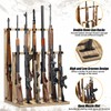 Emfogo Gun Rack, Wooden Gun Racks, Heavy Duty Standing Indoor