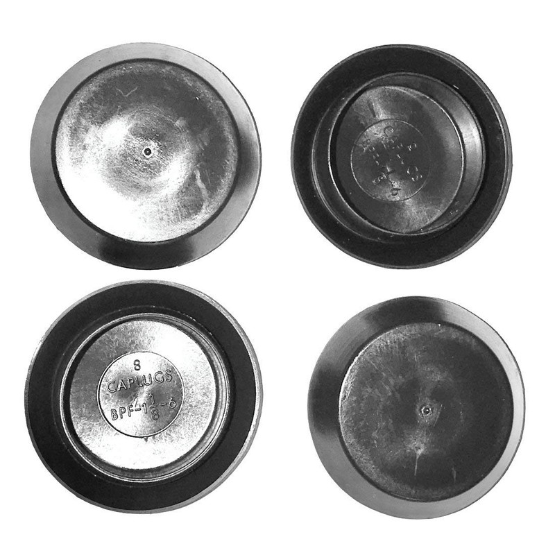 2 1/2" 2.5 inch Flush Mount Black Plastic Body and